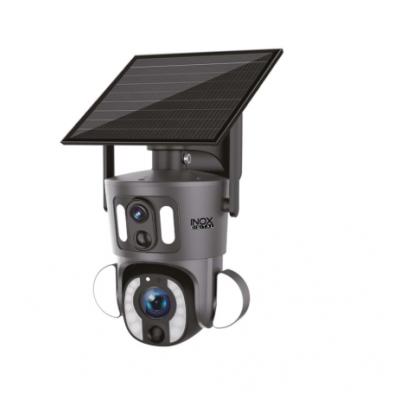 INOX-224 4G ÇİFT LENS (10X OPTİK ZOOM) SOLAR PANELLİ PTZ KAMERA (UBOX)